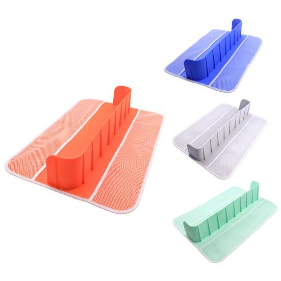 Bathtub Toy Storage Rack Splash Guard with Suction Cups Foldable Design Slip-Resistant