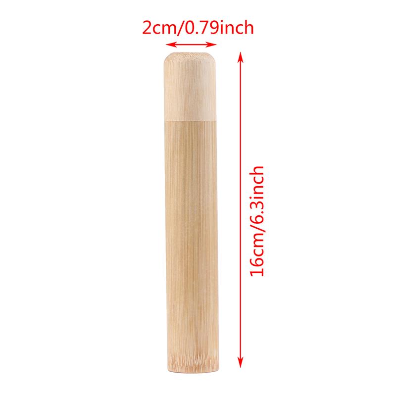 

1Pcs High Quality Natural Bamboo Toothbrush Tube Toothbrush Holder Toothbrush Case Bamboo