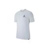 Letter Pattern Printed Crew Neck Fitted Short Sleeve T-Shirt Men T-Shirts White AH5296-100