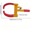 1 Pc WHEEL CLAMP HEAVY DUTY ANTI THEFT LOCK CARAVAN TRAILER SECURITY CAR VAN + KEYS