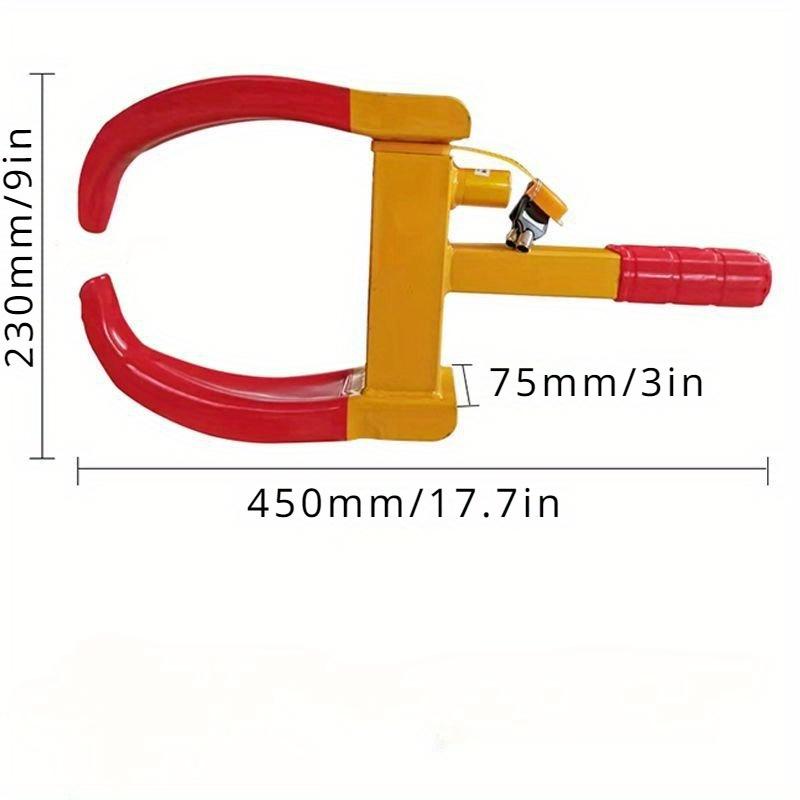 1 Pc WHEEL CLAMP HEAVY DUTY ANTI THEFT LOCK CARAVAN TRAILER SECURITY CAR VAN + KEYS