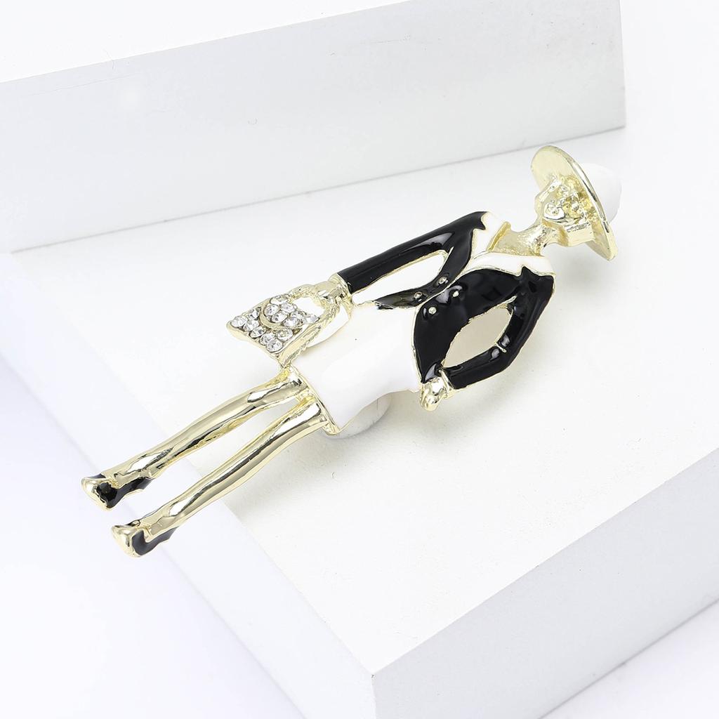 Fashion Alloy Enamel Bag Girl Brooch Creative Cartoon Women'S Suit Cardigan Corsage Jewelry Pin