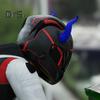 1 Pair Motorcycle Helmet Devil Horn Decoration Suction Cup Scooter Bicycle Motorbike Skateboarding Helmet Decorative Cow Horn Helmet Accessories