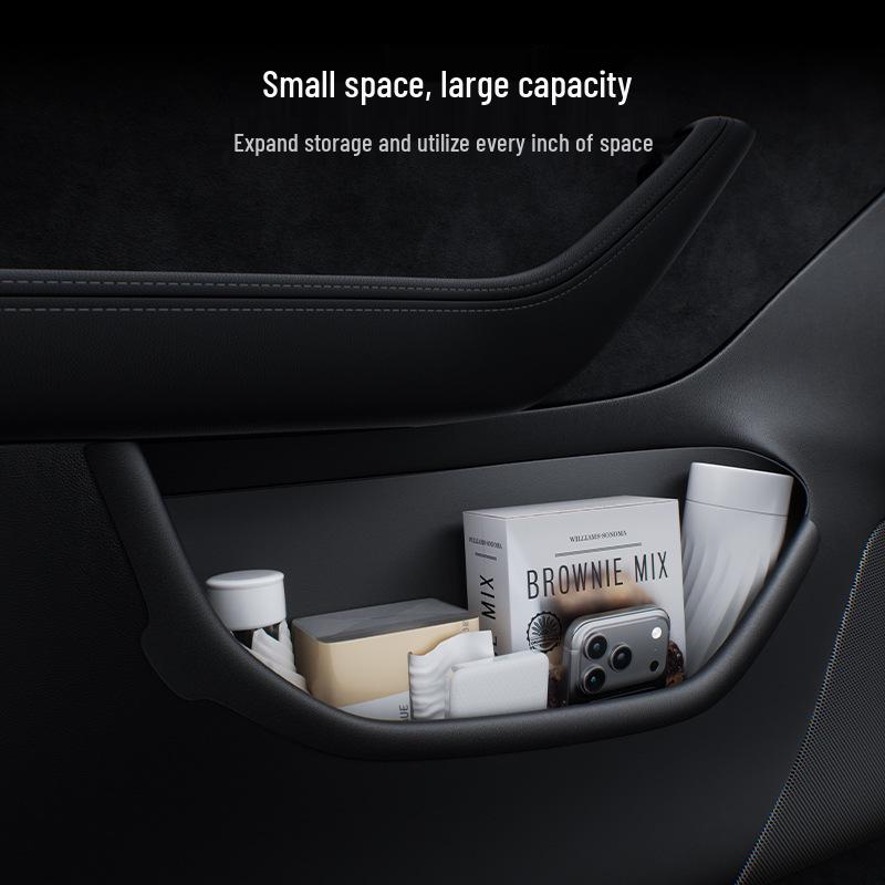 BJBT TPE Storage Box for Tesla Model Y/Y Door Slots - Refreshed Version 3 Interior Accessory