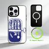 C-Canned S-sardines Phone Case For iPhone 17 16 15 14 13 12 Pro Max Plus for Mirror Wireless Magnetic Cover