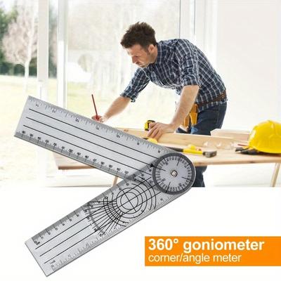 360 de grade goniometru unghi riglă inclinometru riglă raportor mecanic unghi finder instrument de măsurare 0-140mm