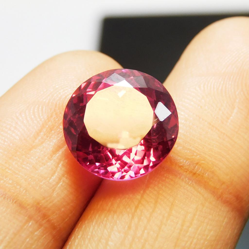 Natural Pink Sapphire Loose Gemstone 7.90 ct Round Cut September Birthstone for Gem Collections