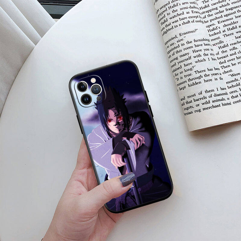 MH105 Naruto Uchiha Sasuke Phone Shell Case for iPhone 7 8 11 12 13 14 15 16 17 16E XS Pro Max XR X SE Air