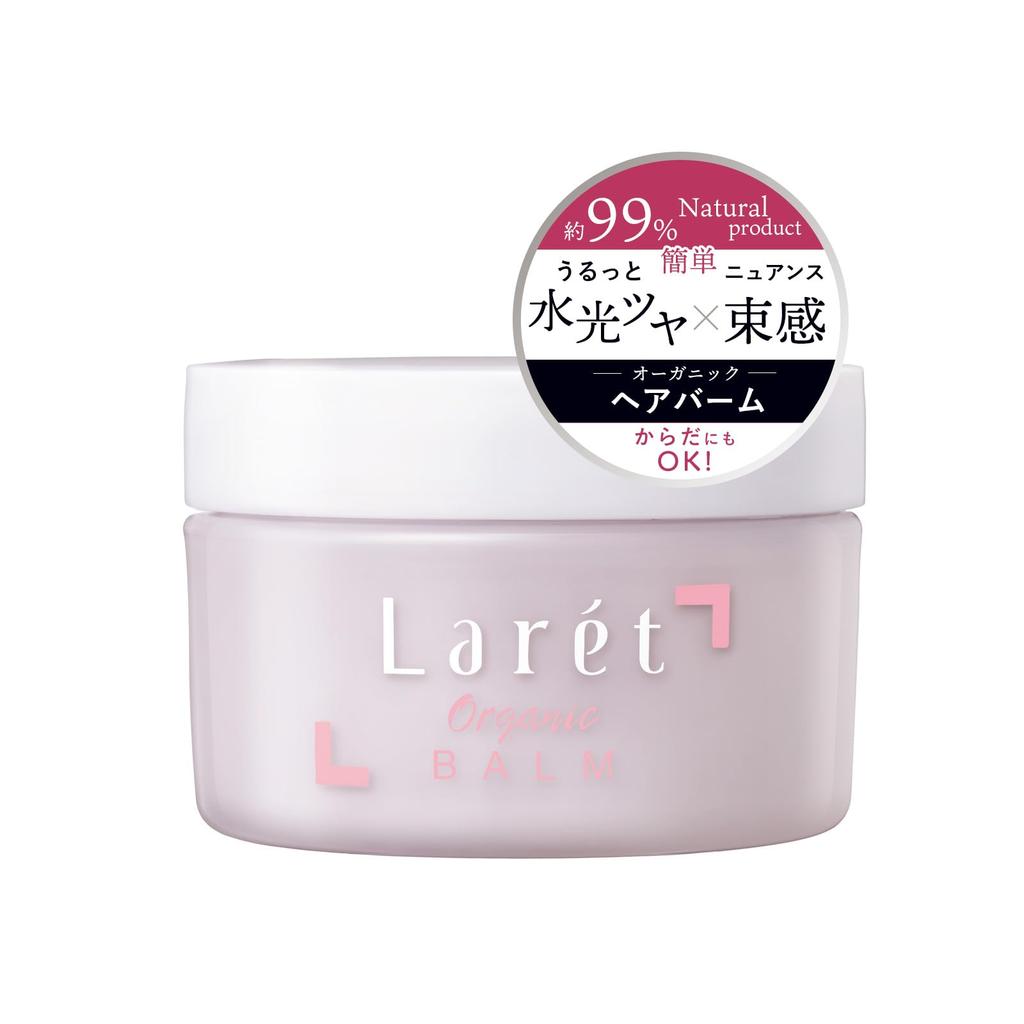 Larét Organic Balm, Fresh Rose Scent, 30g, Hair Wax, Hair Balm, Styling Product, Organic Cure, Official, Popular for Women