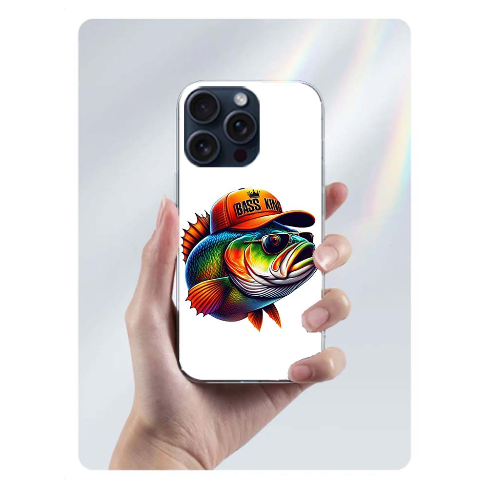 Enjoy a Day of Fishing Pleasure Clear Phone Case For Iphone 17 Air 16 Pro Max 15 Pro 14 Plus 17E 16E 11 13 12 Mini Cover Cases F