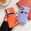 Soft Silicone Phone Case For iPhone 13 Pro Max 12 11 Card Slots Pocket Wallet Back Cover for Samsung S21 A32 Xiaomi Poco M3 Pro Redmi 9T