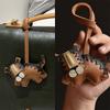 Tiger Bag Pendant Handmade Genuine Leather Keychain Versatile Creative Personality Niche Gift Friends Couple Exquisite Pendant