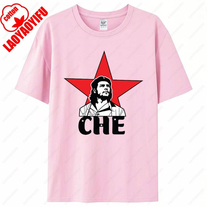 Tričko Che Guevara Rebelové Kubánské Tričko Guerrilla Revoluce Tričko Ležérní Krátký Rukáv Pánské Vysoce Kvalitní Tričko Bavlna Volné Topy