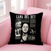 LLana DelL Ray Singer Cushion Cover Natural Linen Pillow Case DoubleSided Print Decorative Sofa Pillowcase Home Decor Gift