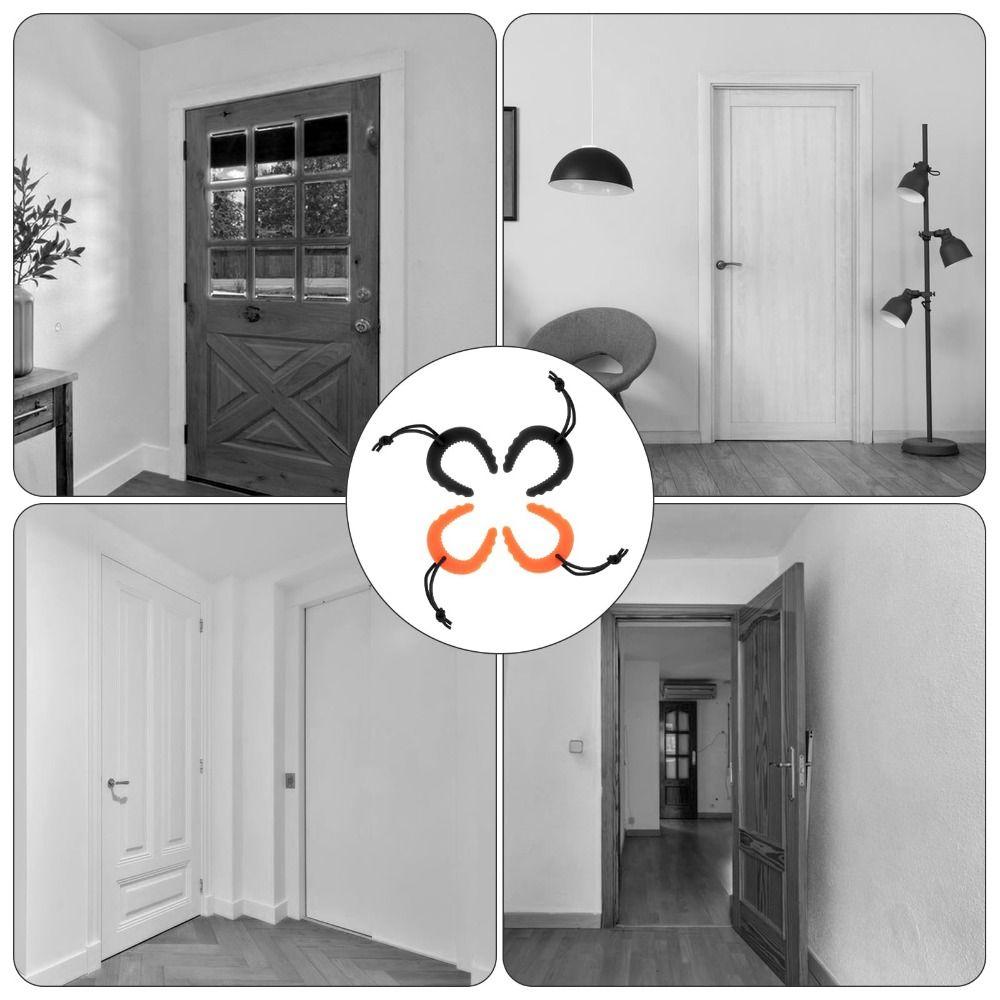 2Pcs Silent Anti-Pinch Hand Guard Anti-collision Door Block C-Shaped Door Stopper  Bedroom
