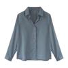 2026 Spring Korean-Style Women's Elegant Chiffon Long Sleeve Shirt
