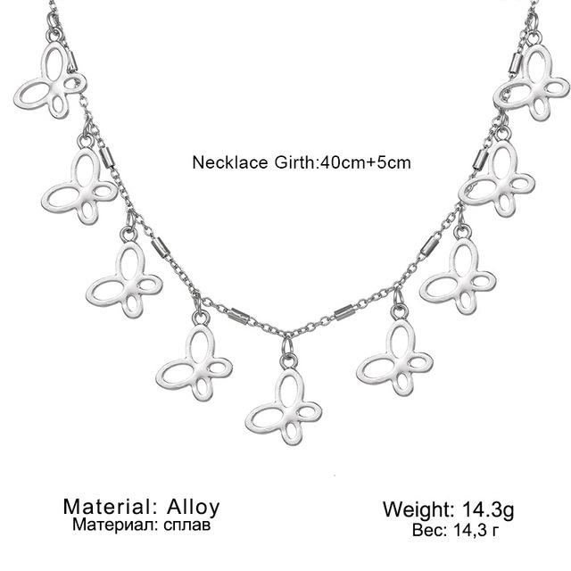Kpop Heart Chain Choker Necklace for Women Collar Goth Necklaces Aesthetic Jewellery Christmas Party Girl Halloween New Chocker