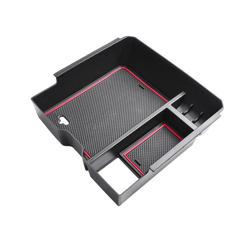 Car Armrest Storage Box Tray Console Organizer Holder for Ford Ranger&Ranger Raptor 2025 Electric Handbrake Interior Accessories