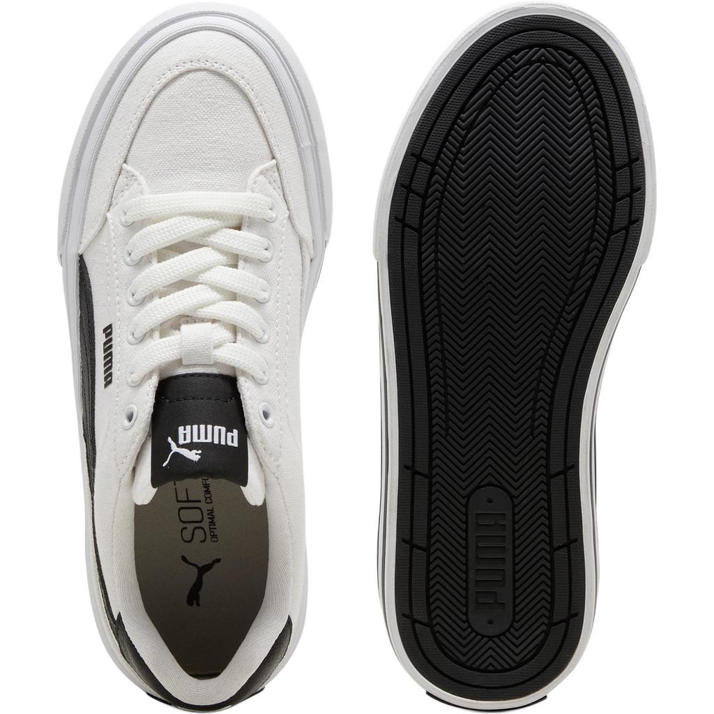 Puma Court Classic Vulc Formstrip Low Top Kids Sneakers Kids Sneakers White Black 396558-02