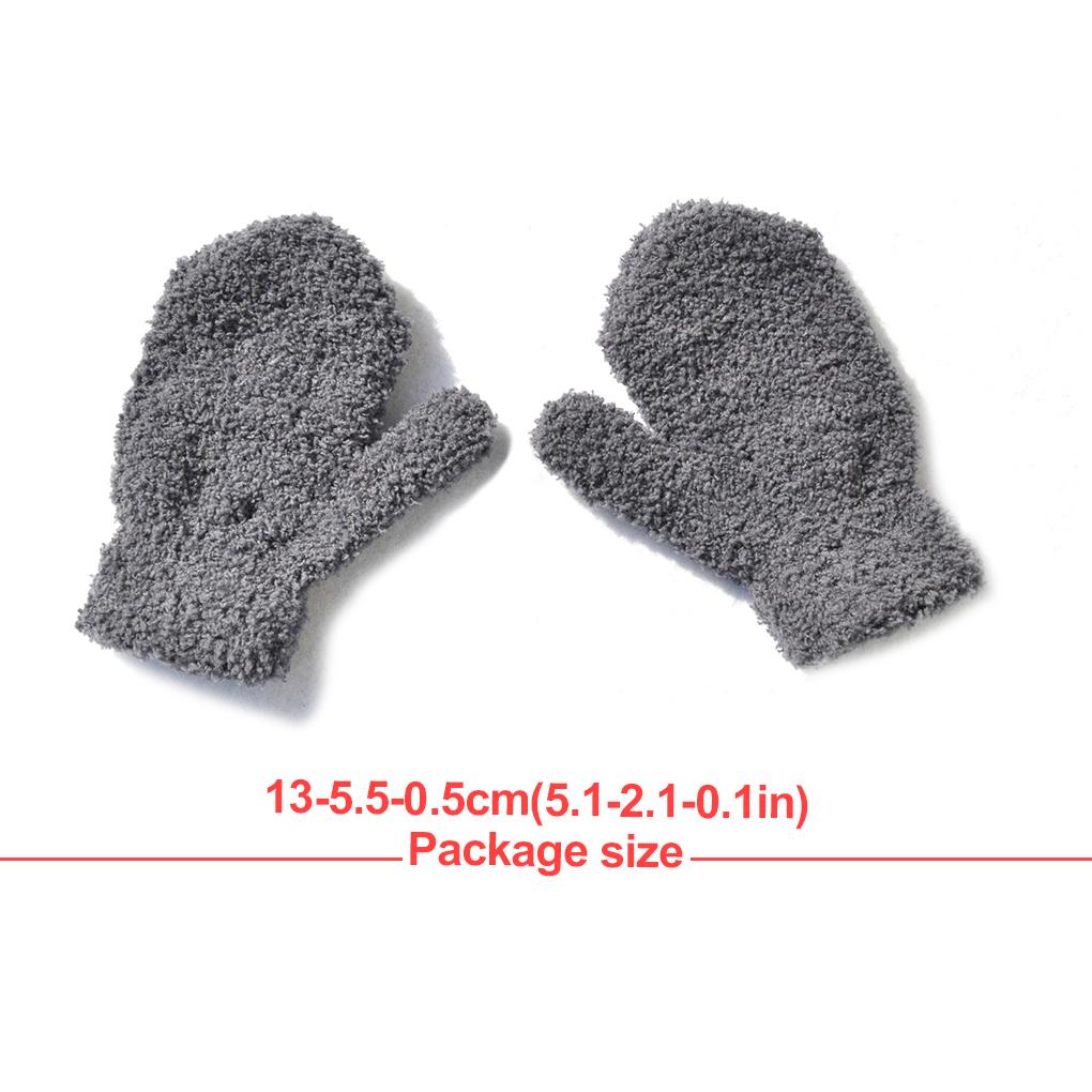 1 Pair Baby Mittens Exquisite Comfortable Children Mitten Girls Boys Winter Clothes Accessory Hand Cover for Outdoor Wearing