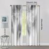 2pcs, Creative Curtains  print Gray & White Feather Print Polyester (without rod) Decorations For Home Perfect for Living