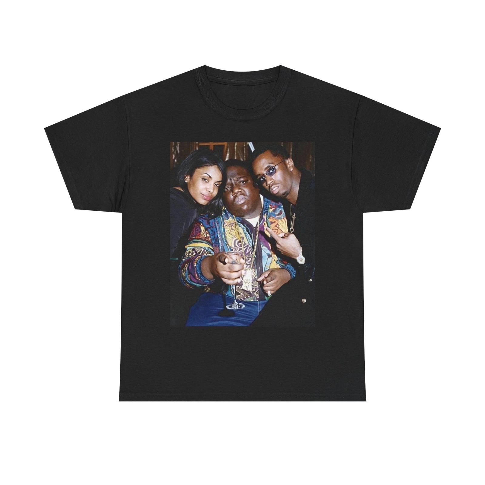 Men s and Women s T-shirts Biggie Diddy And Aaliyah XS
