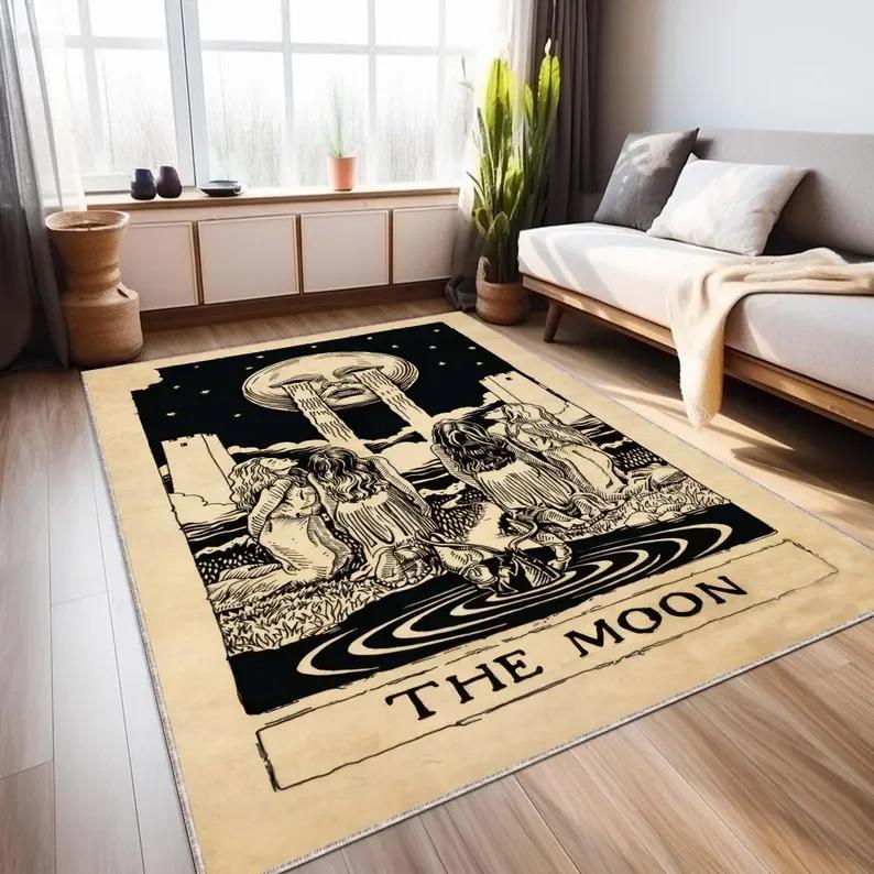 Moons Surface, Moons Crater Moon Pattern Rug Moon Rug Space for Living Room Rug Kids Room Rug Astronaut Rug Home Decor Gift Rug