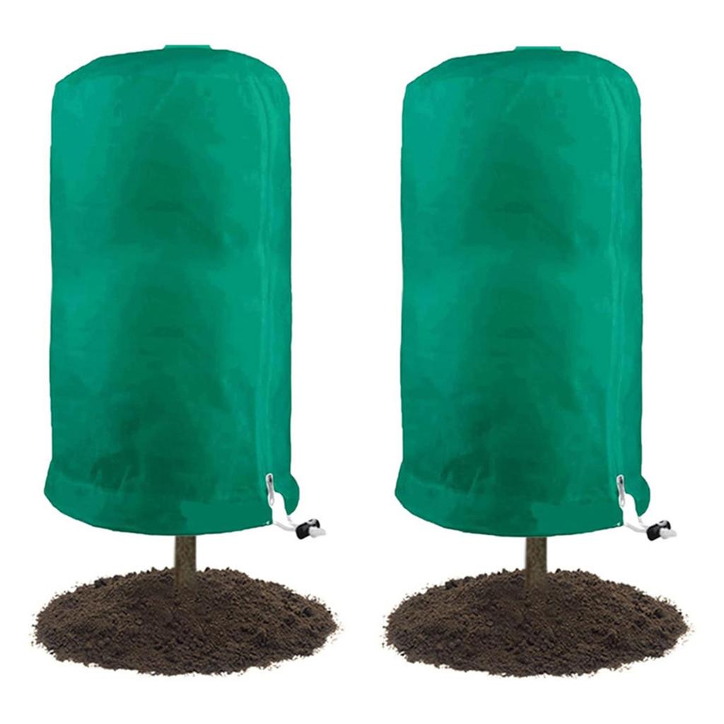 Plant Cold Protections Cover Non-woven Plant Bags Drawstring Zipper Plant Winter