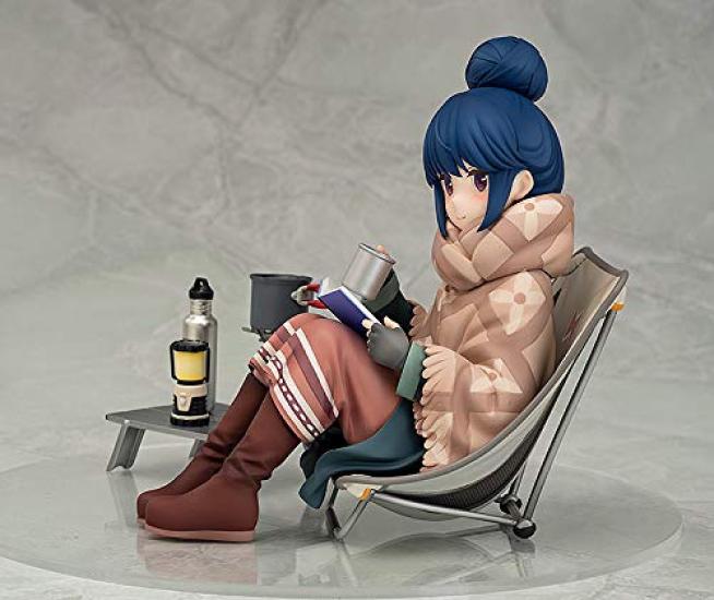 Camp Shima Rin Scale ABS PVC Bemalte Fertige Figur Entspannt 1/7 &