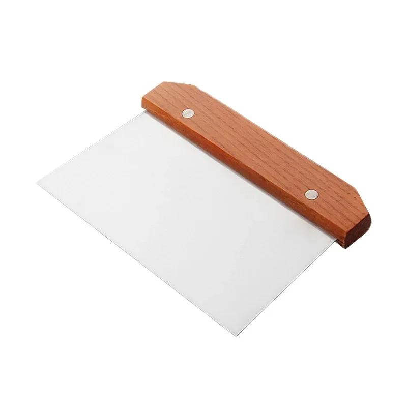 

Stainless Steel Pasty Cutters Noodle Knife Cake Scrapers with Scale Baking CakeS Cooking Dough Scrapers Baking Accessories