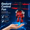 Robot Volador Luminoso Levitante Juguete Astronauta Avión Dron Controlado con la Mano Interactivo con Luces Juguetes de Exterior para Niños Regalo