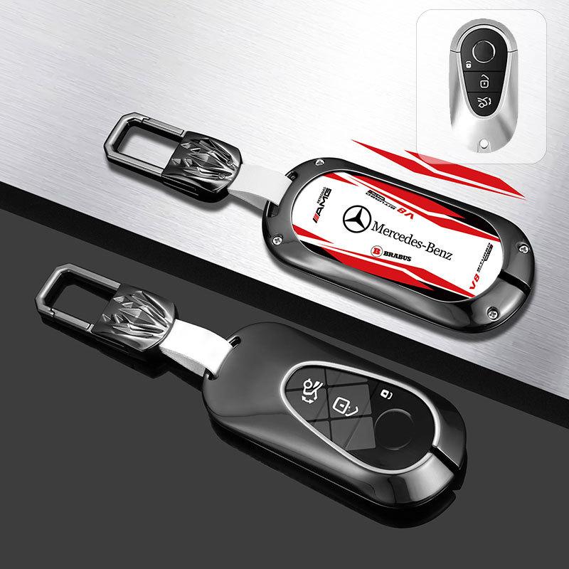 Car Key Case Cover Bag For Mercedes Benz A B C E S V R-Class C43 CLA GLA GLB GLC GLK SLK SL Vito W211 W203 W204 W210 W124 AMG W2