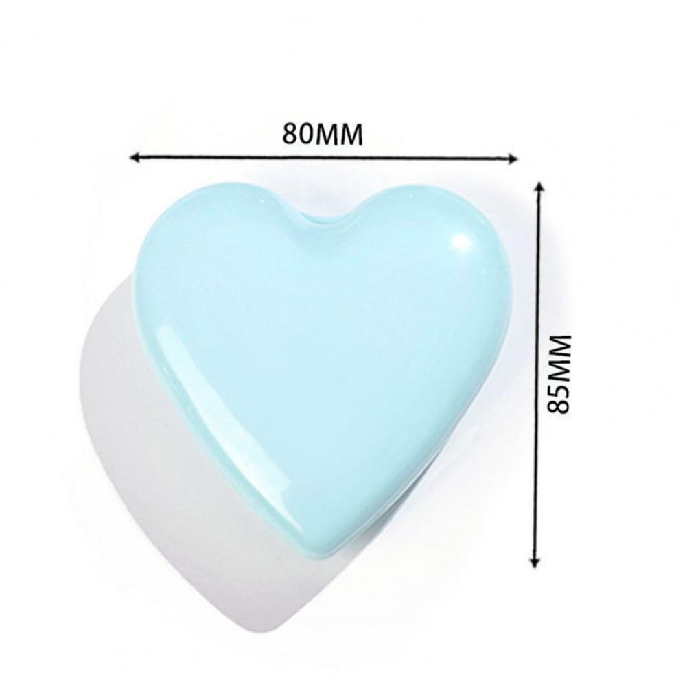 Heart Hair Brush with Mirror 2 In 1 Soft Bristles Scalp Massage Folding Brush Anti Static Comb Hair Styling Tools