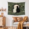 Vintage Black and White Cat Wall Tapestry,Cat Mom Lovers Gifts Wall Tapestry Hanging for Bedroom, Tarot Card Botanical Aesthetic