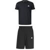 Quick-Dry Striped Short Sleeve Breathable Shorts Casual Sports Suit Men Suit JY8583+KC2882