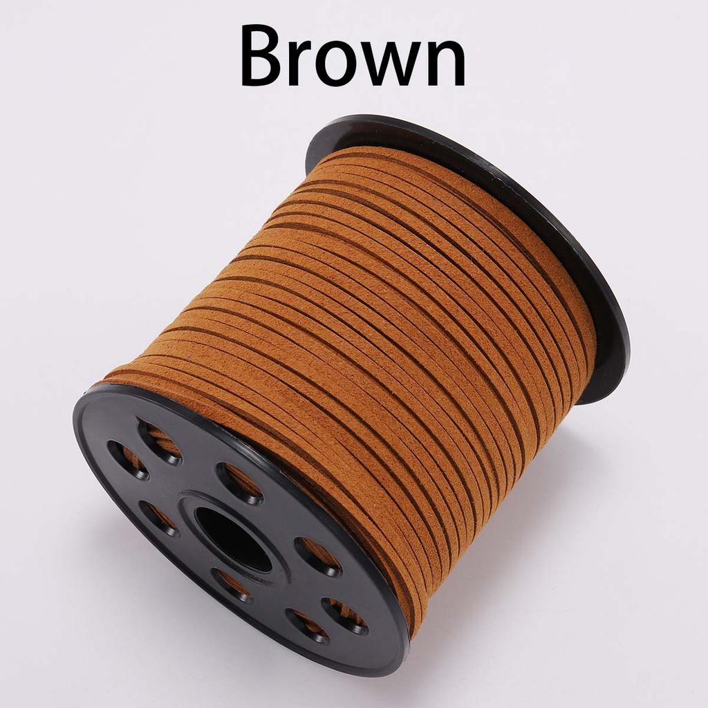 5/10/20m 2.5*1.2mm 1Rope Flat Faux Suede Braided Cord Velvet Leather Handmade String For DIY Jewelry Making Needlework Supplies