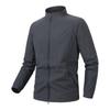 Spring Autumn Stand Collar Solid Zipper Jacket Male Casual Fashion Quick Dry Outdoor Coat Men