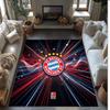 FC Bayern München Bedruckter Flanell Teppich rutschfest weich Polyester Boden Teppich Indoor Dekor Matte für Schlafzimmer Wohnzimmer Sofa Spielzimmer Heimdekoration