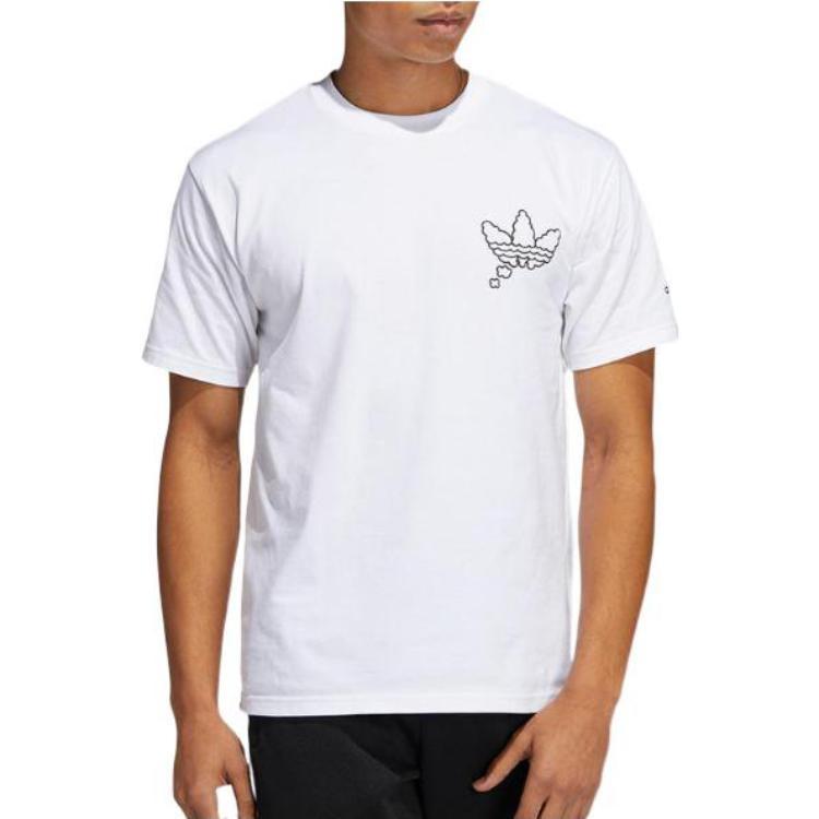 adidas Originals All Day I Dream About Sneakers T-Shirt 'White Black' Men's H16232