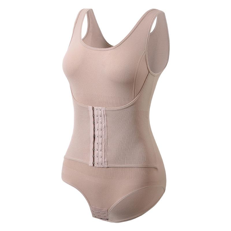 Tvarovací body se zapínáním na knoflíky pro ženy: Jednodílné plavky/body tvarující postavu a zvedající hýždě s stahováním v pase, Korzet pro plnoštíhlé