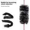 1 Pair Archery Bow String Silencers Shock Absorption Soft Touch Fuzzy Faux Rex Rabbit Fur String Separator Recurve Traditional Hunting