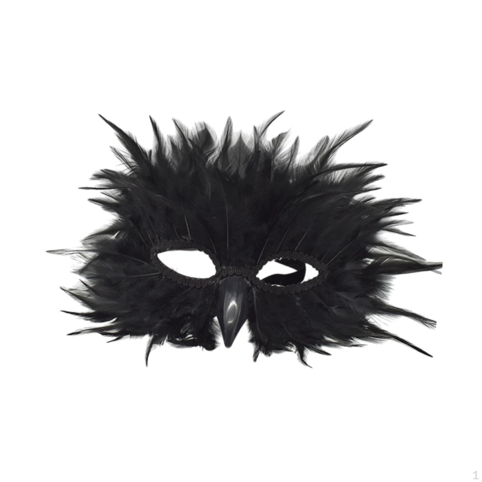 

Косплей из перьев для выступления на Марди Гра ко Дню святого Валентина для женщин чёрный