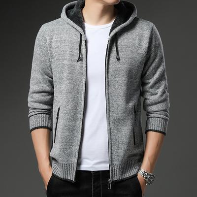 Automne et Hiver Nouveau Pull Veste Homme Mode Jeunesse Style Coréen Décontracté Gilet Tricoté Veste
