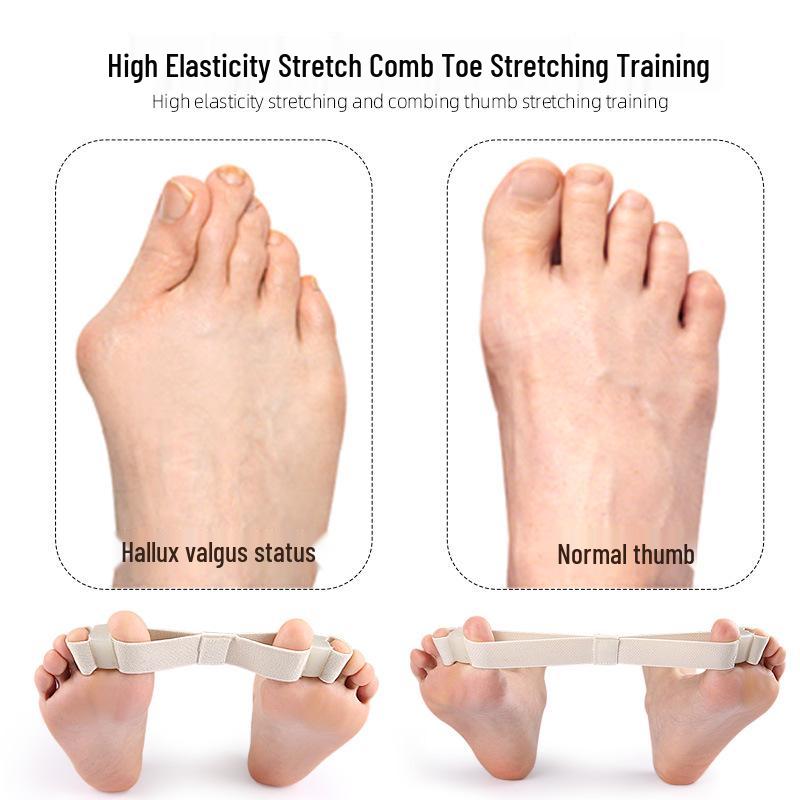 SEBS Elastic Toe Separator with Pull Strap for Valgus and Overlapping Correction