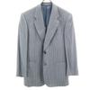 90s Silk Old Tailored Jacket 58 Blue Gray Biggs Men's Used