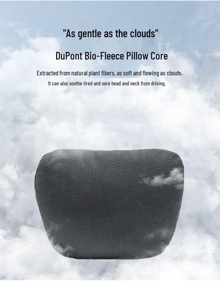 Comfortable Neck Pillow with Bio-Based Lumbar Support for Car Seats, as Used in Mercedes-Maybach.