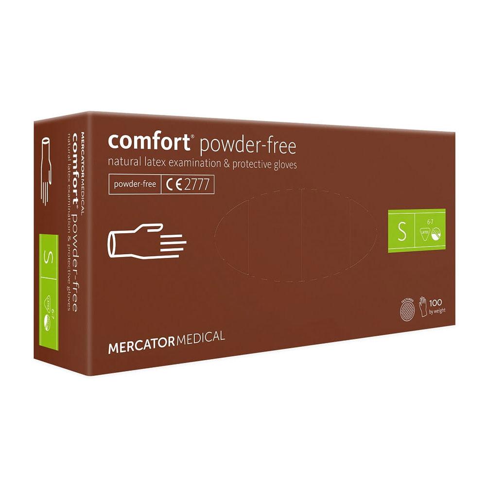 Mercator Latex Comfort Powder-Free Latex Gloves 100 Pcs