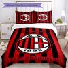 Ac Milan Pas je naam aan Beddengoed Set Ademend Dekbedovertrek met Kussenslopen Huisdecoratie Verjaardagscadeau