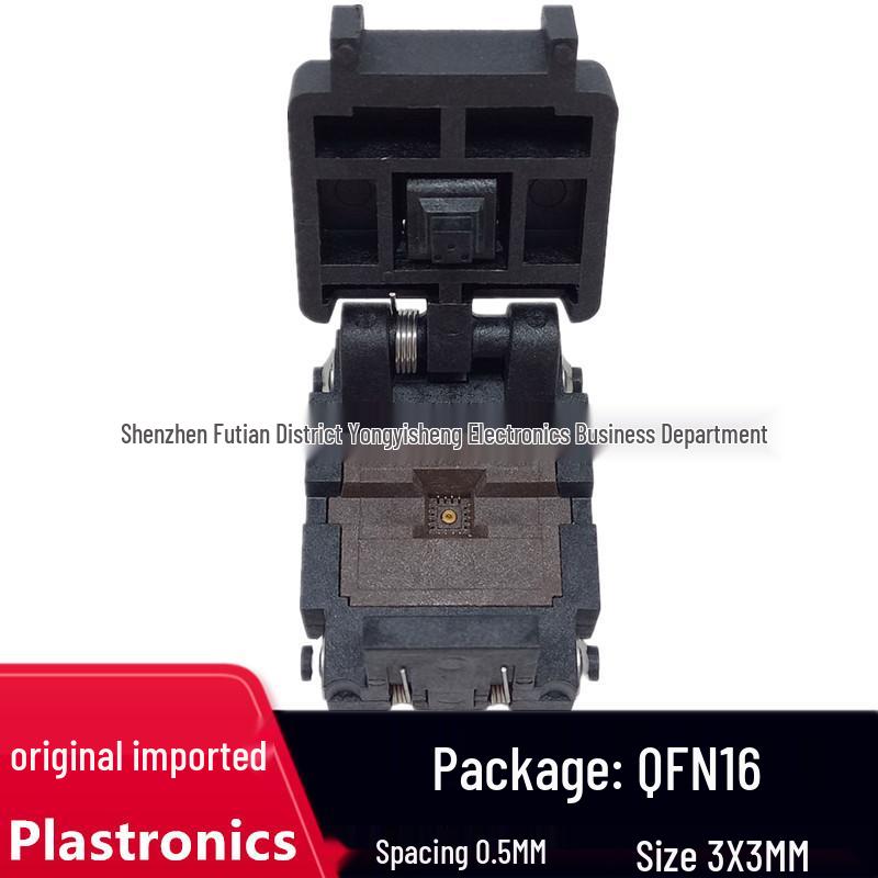 

QFN16 0.5mm Test & Programming Socket 3x3/16QN50S23030