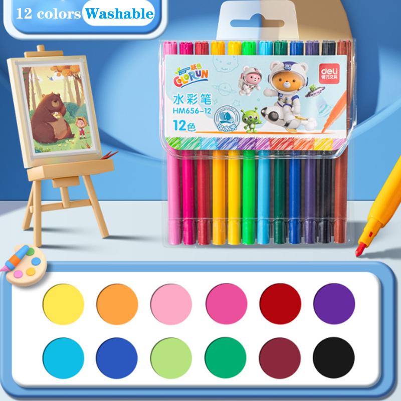Washable Markers Set For Kids, 12/24/36/48 Art Colors Drawing Pen For Toddlers Gift,Safe And Non-Toxic Bright And Vivid Colors